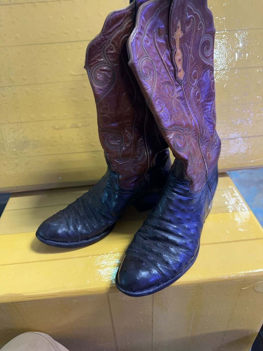 Unbranded Leather Western Cowboy Boots sz 11